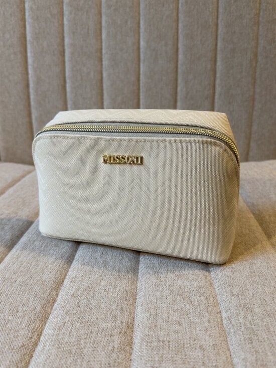 Missoni Handbags - Missoni for Delta One White Chevron Cosmetic Travel Case